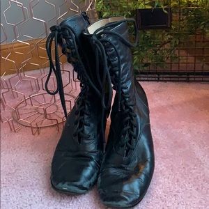 Black Laduca Annie Can-Can Boots (rubberized) 38.5